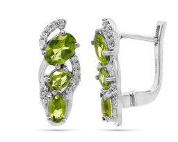 Серьги, перидот, Лабиринт