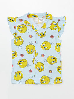 Tweety Bask?l? K?z Bebek ?ortlu Pijama Tak?m? - Waikiki фото 2