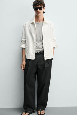 SOBRECAMISA REGULAR FIT CREMALLERA / Piedra - Zara фото 6