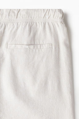 Pantal?n corto en mezcla de lino Relaxed Fit - H&m фото 4