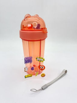 Тамблер с наклейками Funny bear, red (420 мл)