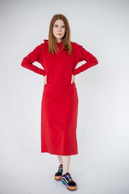 261 Платье Сахара, красный - Knitka wear фото 2