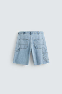 CARPENTER POCKET DENIM BERMUDA SHORTS - Zara фото 7