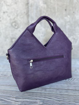 Женская сумка из эко кожи 0025 Фиолетовый - Sergio valentini фото 3