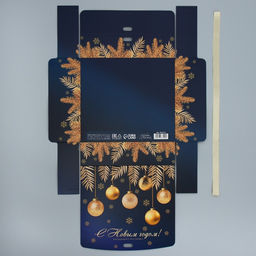 Цена за 3 шт. Коробка подарочная новогодняя складная «Роскошного праздника», 20 х 18 х 5 см