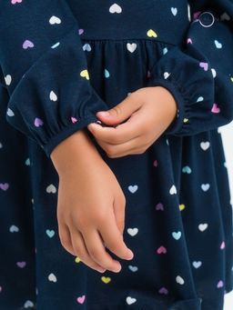 Платье Моана цветные сердечки на синем - Sovalina фото 16