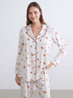 G?mlek Yaka Hamile Pijama Tak?m?