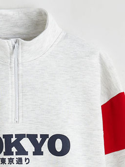 Tokyo Bask?l? Erkek ?ocuk Kal?n Sweatshirt