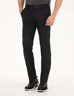 Siyah Regular Fit Kanvas Pantolon - Pierre cardin фото 9