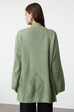 Mint Genis Kal?p Midi Ajurlu/Delikli Triko H?rka TWOAW24HI00331