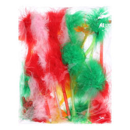 Цена за 6 шт. Ручка - прикол шариковая Calligrata «Страус-пух», МИКС