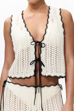 Top de playa efecto crochet - H&m фото 6