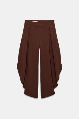 PANTAL?N FLUIDO ABERTURAS / Marr?n - Zara фото 4