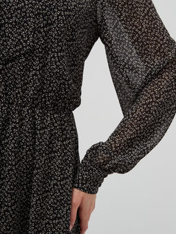 Платье шифон резинка+галстук