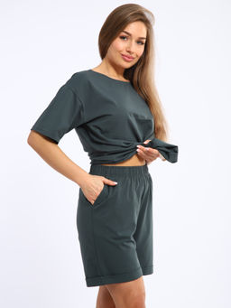 Костюм женский 5-347в (зеленый мох)