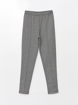 Beli Lastikli Desenli K?z ?ocuk Tayt Pantolon