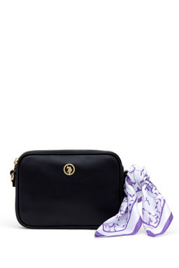 U. S. Polo Assn / Женская темно-синяя сумка через плечо в подарочной упаковке с шарфом - U.s. polo assn фото 5