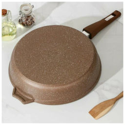 Сковорода 30см АП Гранит brown со съемной ручкой и стеклянной крышкой арт.С030806 /Мечта/  фото 22