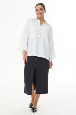 Блуза AURA 2120-176 молочный  фото 4