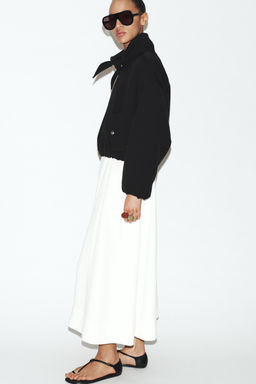 BOMBER JACKET WITH DETACHABLE SCARF - Zara фото 12