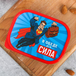Цена за 2 шт. Ланч - бокс прямоугольный В обеде вся сила, 500 мл - Сима-Ленд фото 4
