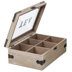 Шкатулка для чайных пакетиков, L24 W16,5 H8,5 см - Remeco фото 5