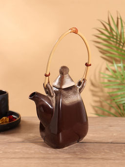Чайник заварочный Флоренс, керамика, коричневый