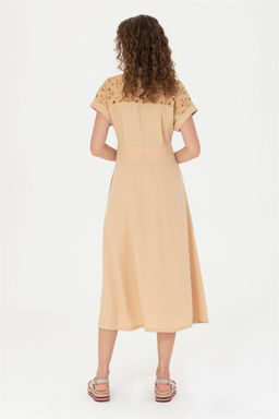 Женское верблюжье тканое платье - U.s. polo assn фото 12