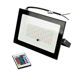 ULF-F60-50W/RGB IP65 200-240В BLACK Прожектор светодиодный. Мультиколор. Пульт ДУ (в/к). Корпус черный. TM Uniel