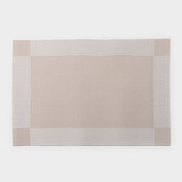 Цена за 2 шт. Салфетка сервировочная на стол Доляна «Шахматы», 45×30 см, бежевая