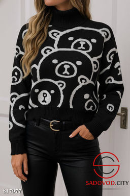 Свитер женский с рисунком - Bruno фото 2