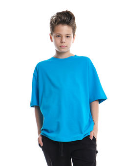 Футболка фисташковая детская хлопок подросткам 22-7627 - Mini maxi фото 22