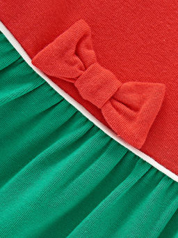 Платье для девочки UD 3293 коралловый/зеленый - Mini maxi фото 6