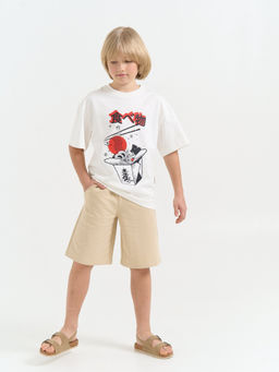 Шорты бермуды Крем-брюле 7+ - Bungly фото 2