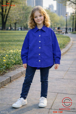 Рубашка для девочки из хлопка