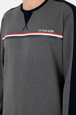 Мужской пижамный комплект антрацитового меланжевого цвета Неожиданная скидка в корзине - U.s. polo assn фото 6