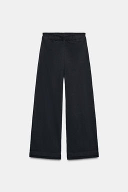 WASHED EFFECT CONTRAST TROUSERS - Zara фото 6