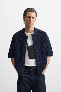 TEXTURED COTTON CARDIGAN - Zara фото 2