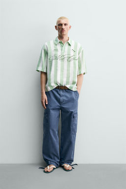 CAMISA POLO BOXY FIT GR?FICOS ESTAMPADOS / Verde