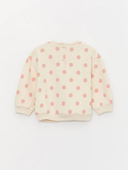 Bisiklet Yaka Uzun Kollu Peppa Pig Bask?l? K?z Bebek Sweatshirt - Waikiki фото 3