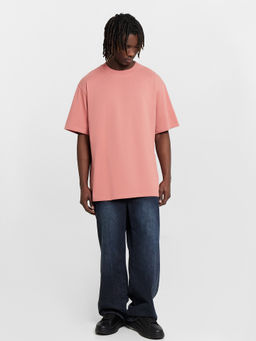Футболка мужская розовая оверсайз св.терракотовый 111846