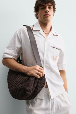 BOLSO DE HOMBRO TRENZADO / Marr?n - Zara фото 5