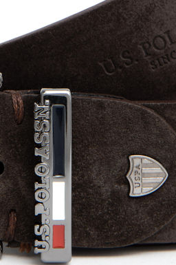 Мужской коричневый пояс - U.s. polo assn фото 4