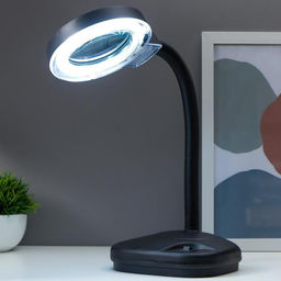 Лампа-лупа для творчества, от сети 220 В чёрный 52×17×14 см