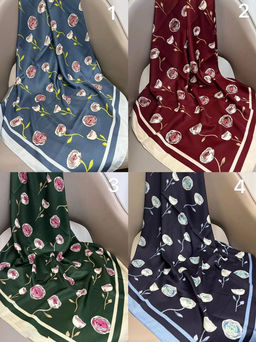 K13580 Платок (90/90см шелк) МУЛЬТИЦВЕТ_01