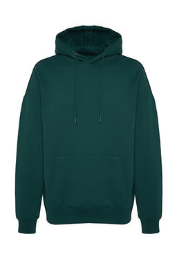 Ye_il Oversize/Geni_ Kesim Kap__onlu __i Polar/S_cak Tutan Sweatshirt TMNAW23SW00195 - Trendyolmilla фото 2