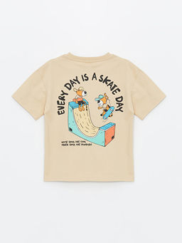 Bisiklet Yaka Bask?l? K?sa Kollu Erkek ?ocuk Ti??rt - Waikiki фото 2