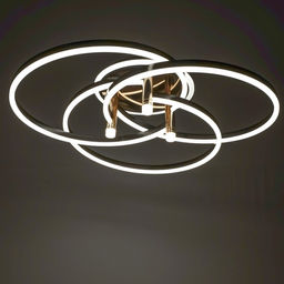 Светильник «Финди» 3xLED 160 Вт черный 80×80×16 см BayerLux