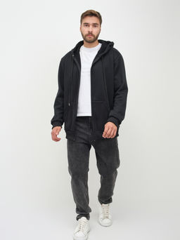 Толстовка муж. Дэнди 3-х нитка начес черный