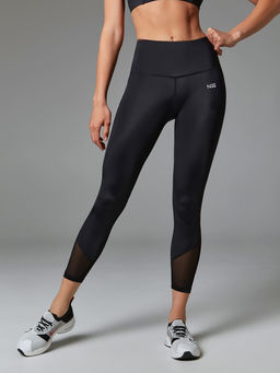 Укороченные леггинсы Strong 7/8 со вставками из сетки - NEVERLATE фото 2